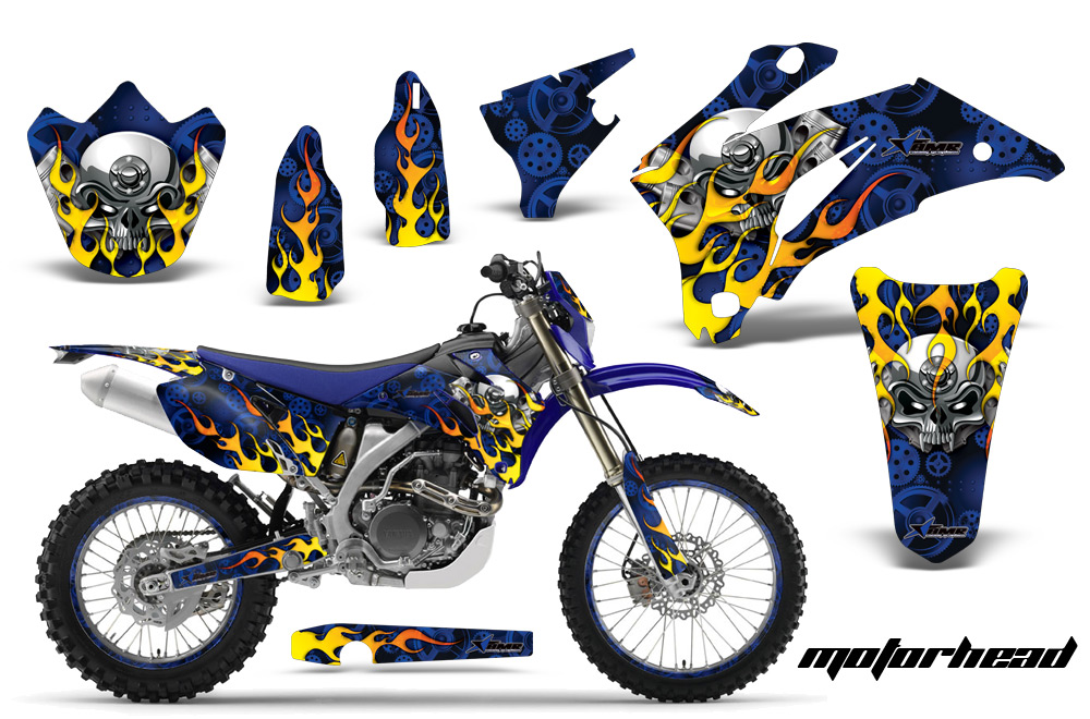 Yamaha WR250F WR450F 07-11 Graphics Kit Moto-BL NPs